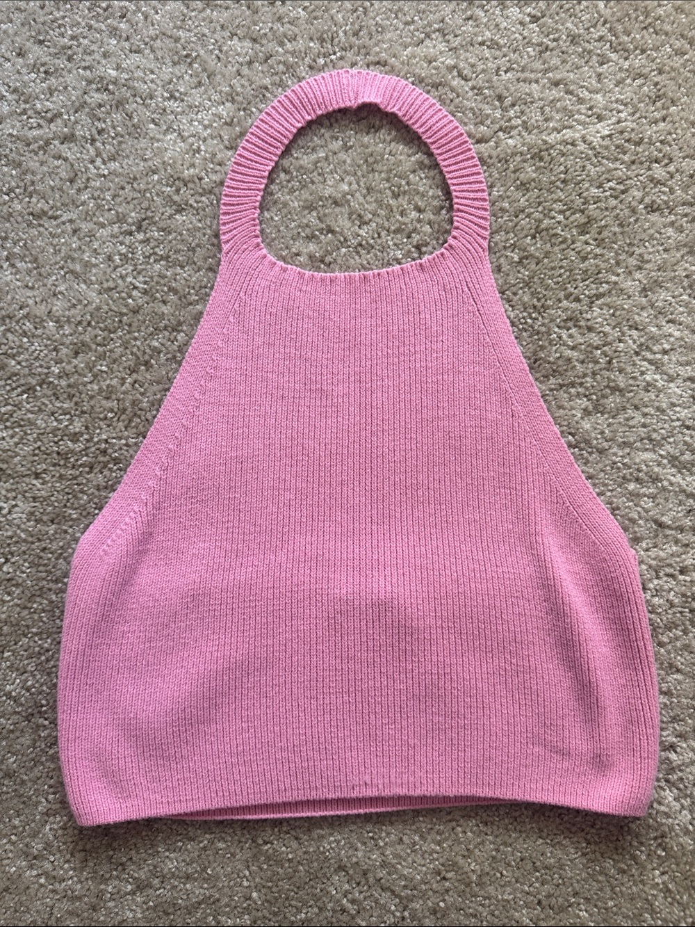 PrettyLittleThing Kids Pink Knit Halter Top